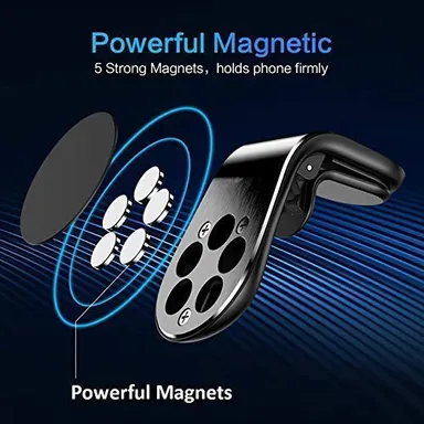 CarFrill Magnetic Phone Car Mount Holder | Hands Free Universal Smartphone & GPS Holder for Car Air Vent, Compatible with All Smartphones, Camera & GPS Devices (Pack of 1) thumbnail 4
