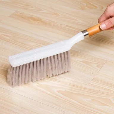 CarFrill Bristle and Wood Carpet and Upholstery Long Handle Dust Cleaning Brush 36x7.5cm | Best Brush for Car & Home Upholstery, Carpet Cleaning thumbnail 1