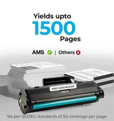 AMS HP110A W1112A Premium Quality Black Ink Toner Cartridge for LaserJet 100/MFP130 Printers image 3