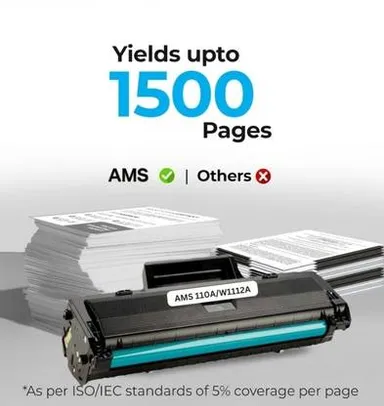AMS HP110A W1112A Premium Quality Black Ink Toner Cartridge for LaserJet 100/MFP130 Printers thumbnail 2