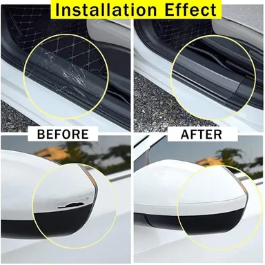 CarFrill QBUC Door Edge Guard | Clear Universal Sill Protector, Trim Edge Guard Protection Film, Anti Collision for Most Cars | 0.8in x 16ft Transparent Protector Film thumbnail 1