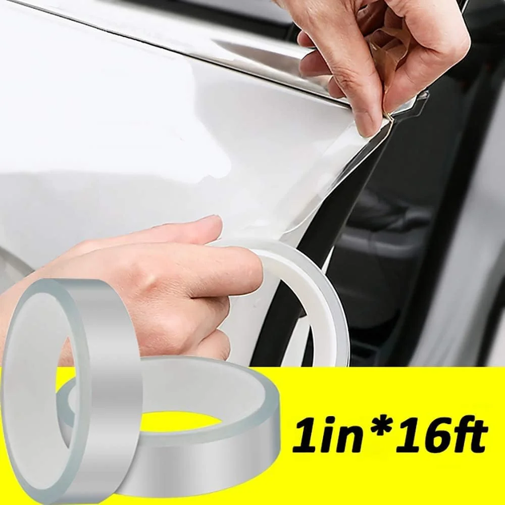 CarFrill QBUC Door Edge Guard | Clear Universal Sill Protector, Trim Edge Guard Protection Film, Anti Collision for Most Cars | 0.8in x 16ft Transparent Protector Film image 8