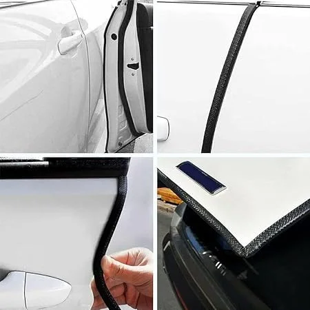 CarFrill 16Ft Universal Car Door Edge Guards | U Shape Rubber Seal Protector for Sedans, Trucks, SUVs, ATVs, Boats | Car Door Edge Protector Trim image 7