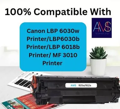 AMS CANON Universal Premium Quality LaserJet Toner Cartridge | Black Ink Cartridge thumbnail 3