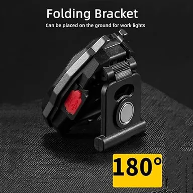 CarFrill LED Mini COB Working Flashlight | Adjustable Stand, Magnetic Base, Waterproof, Rechargeable Keychain Light with 7 Modes, Bottle Opener, Whistle & Cigarette Lighter thumbnail 6