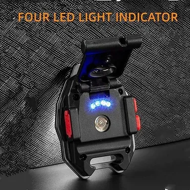 CarFrill LED Mini COB Working Flashlight | Adjustable Stand, Magnetic Base, Waterproof, Rechargeable Keychain Light with 7 Modes, Bottle Opener, Whistle & Cigarette Lighter thumbnail 7