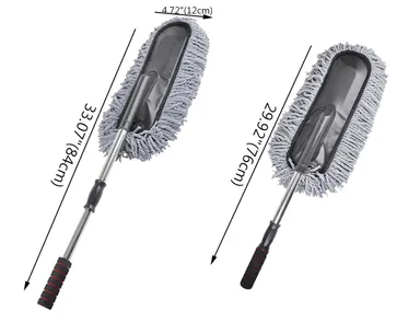 CarFrill Car Duster Extendable Handle Interior & Exterior Multipurpose Cleaning Car Brush Set of 4 | Premium Car Interior & Exterior Brush Set thumbnail 1