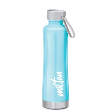 Milton New Tiara 600 Thermosteel Water Bottle 490 ml | Hot & Cold Insulated Bottle – Sky Blue thumbnail 3