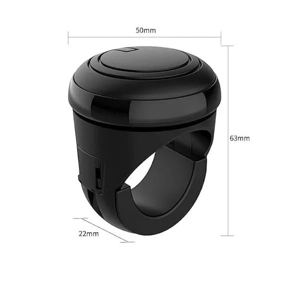 Car Steering Wheel Spinner Knob | Metal Power Handle 360° Spinner for Car Steering Wheel | CarFrill | Easy Grip & Control image 3