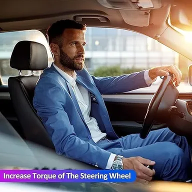 Car Steering Wheel Spinner Knob | Metal Power Handle 360° Spinner for Car Steering Wheel | CarFrill | Easy Grip & Control thumbnail 4