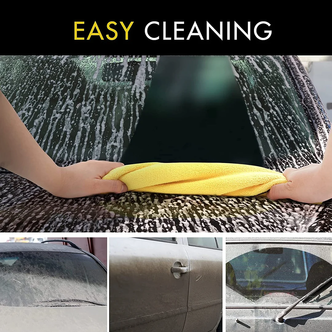 CarFrill Premium Microfiber Towels for Car Washing & Household Cleaning | Highly Absorbent, Lint Free, Streak Free (40 x 30 CM), 4 Pack image 5