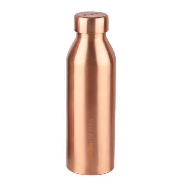 Cello Cop-Pura Moksha Pure Copper Water Bottle 1000ml Ayurvedic Healthy Drinking Bottle for Daily Detox Home Office Travel thumbnail 0