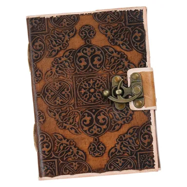 Vintage Handmade Genuine Leather Diary Journal| Premium Antique String Closure | 200 Unruled Pages Leather Journal thumbnail 3