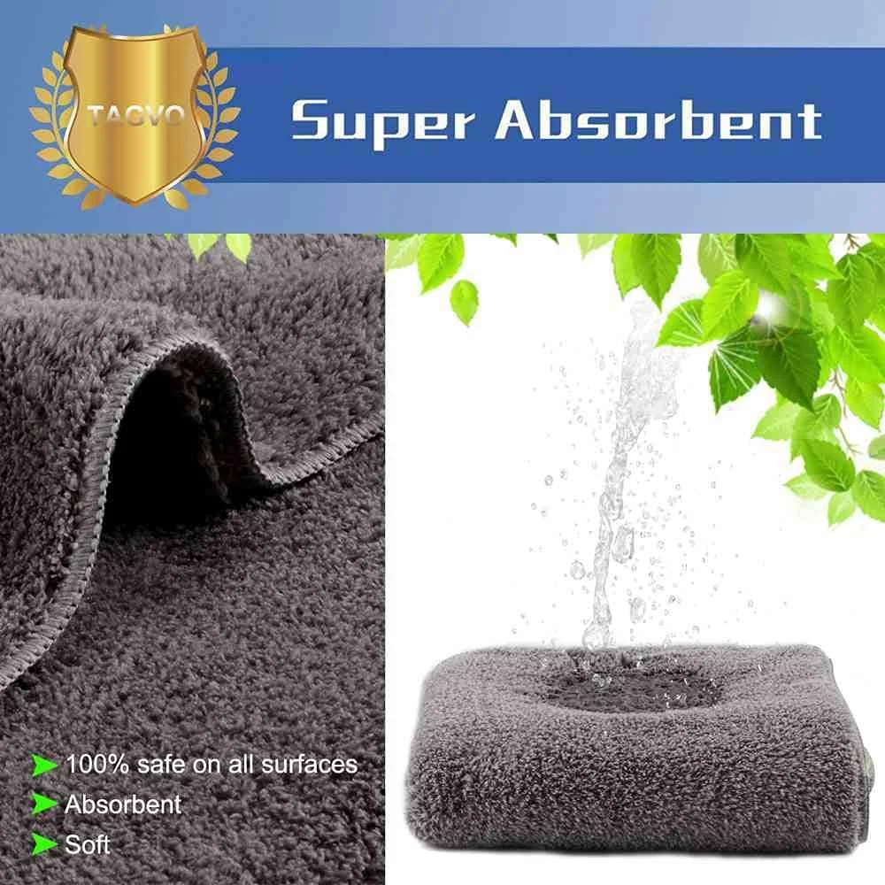 CarFrill Premium Chenille Microfiber Car Wash Mitt | Large Size Wash Glove and Lint Free Microfiber Towels Set ( 2 Mitts + 2 Towels ) image 5