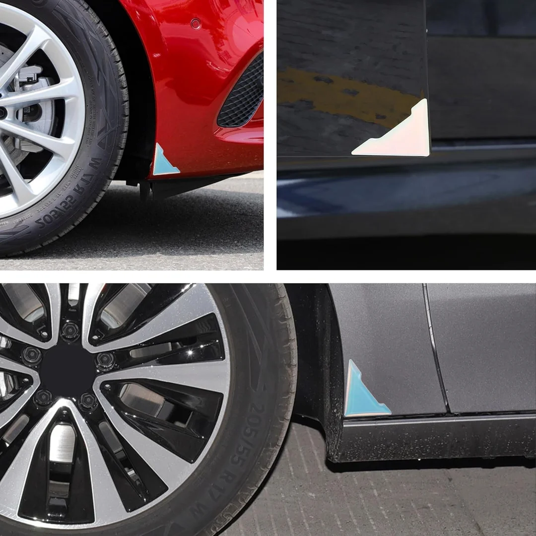 CarFrill 4 Pcs Car Door Edge Guards | Anti Collision Strip Anti Scratch Trim Luminous Corner Protector for SUV Universal Door Bumper Accessories image 4