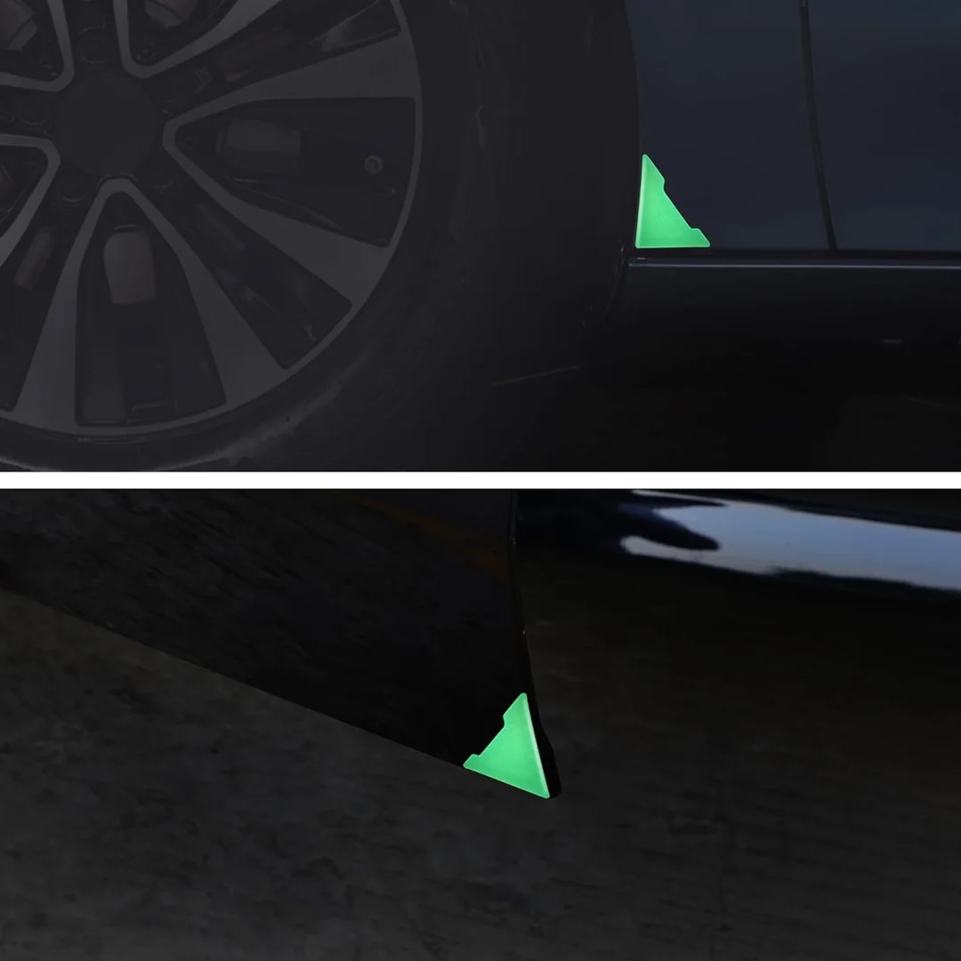 CarFrill 4 Pcs Car Door Edge Guards | Anti Collision Strip Anti Scratch Trim Luminous Corner Protector for SUV Universal Door Bumper Accessories image 5