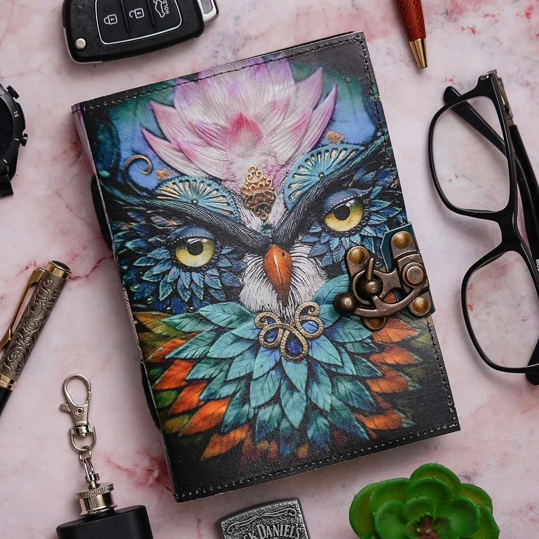 Vintage Handmade Genuine Leather Diary Journal | Premium Antique String Closure | 200 Handmade Unruled Pages DIARY-49 image 1