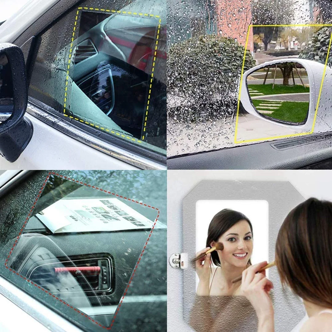 CarFrill Anti|Fog Waterproof Rear View Mirror Film image 4