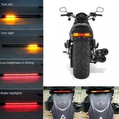CarFrill Harley Integrated Tail Light | Motorcycle LED Turn Signal Brake Stop Running Indicator thumbnail 0