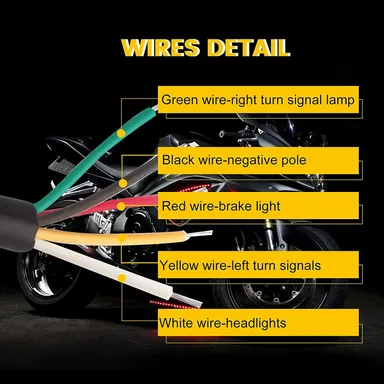 CarFrill Harley Integrated Tail Light | Motorcycle LED Turn Signal Brake Stop Running Indicator thumbnail 2