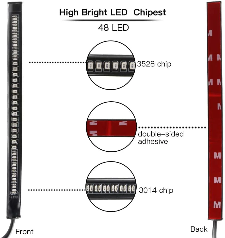 CarFrill Harley Integrated Tail Light | Motorcycle LED Turn Signal Brake Stop Running Indicator image 5