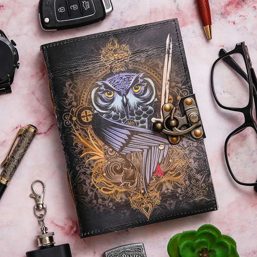 Handmade Leather Journal Vintage Diary | Genuine Leather | Premium Antique String Closure | 200 Handmade Unruled Pages | DIARY-56 image 1