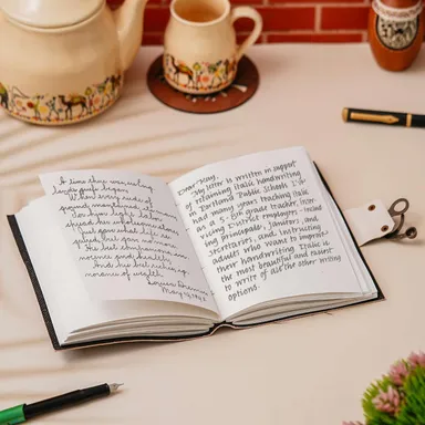 Handmade Leather Journal Vintage Diary | Genuine Leather | Premium Antique String Closure | 200 Handmade Unruled Pages | DIARY-56 thumbnail 1