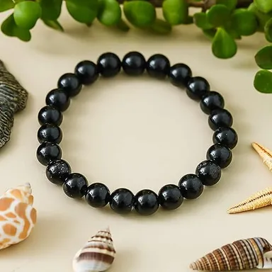 Black Obsidian Bracelet for Healing and Protection |Adjustable Gemstone Beaded Bracelet for Men & Women Gifts | 8mm Healing Crystal Bracelet by ARTS FOR LIFE. thumbnail 1