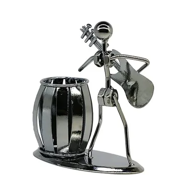 Guitar Pen Holder - Creative Desktop Accessories, Multipurpose Metal Pencil Holder for Office Stationary, Gifts for Kids and Students | Unique Pencil Holder thumbnail 1