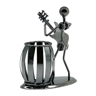 Guitar Pen Holder - Creative Desktop Accessories, Multipurpose Metal Pencil Holder for Office Stationary, Gifts for Kids and Students | Unique Pencil Holder thumbnail 2
