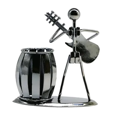 Guitar Pen Holder - Creative Desktop Accessories, Multipurpose Metal Pencil Holder for Office Stationary, Gifts for Kids and Students | Unique Pencil Holder thumbnail 3