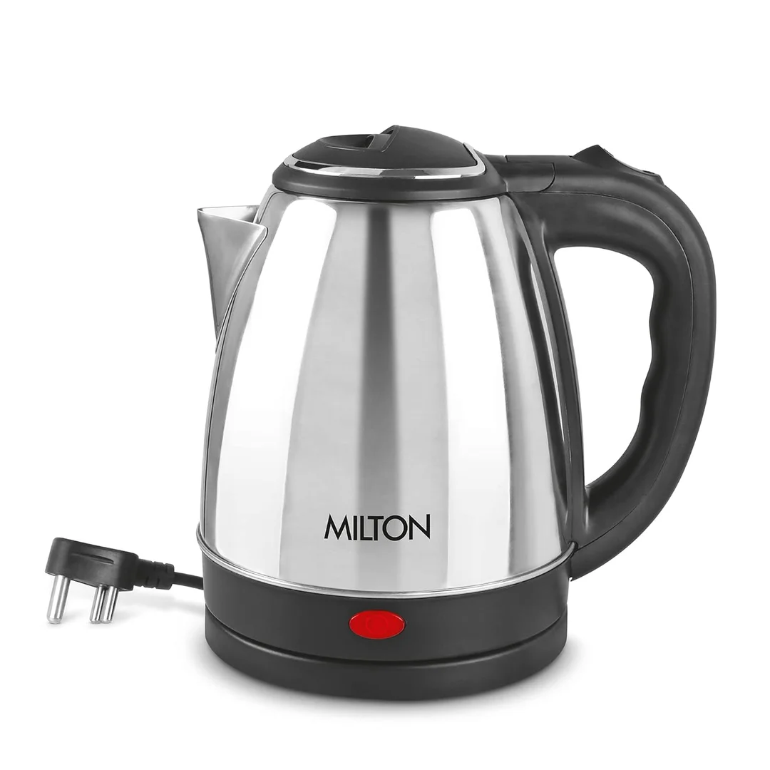 Milton Insta Electric Kettle 2L Stainless Steel Auto Shut-Off | Fast Boiling, Premium Quality, Leakproof Design, Energy Efficient, Instant Heating, Safe and Reliable | Electric Tea, Coffee Kettle for Home and Office Use image 1