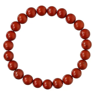 Red Jasper Bracelet for Women and Men | Protection Healing Crystal Bracelet, 8mm Gemstone Beaded Adjustable Jewelry by CREATIVE COVE thumbnail 0