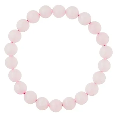 Rose Quartz Bracelet for Healing and Protection | 8mm Gemstone Beaded Adjustable Bracelet for Women and Men |HHM AESTHETIC Crystal Healing Gift thumbnail 0