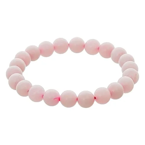 Rose Quartz Bracelet for Healing and Protection | 8mm Gemstone Beaded Adjustable Bracelet for Women and Men |HHM AESTHETIC Crystal Healing Gift image 3
