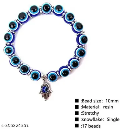 Dori Beads Silver Charm Bracelet |Handmade Adjustable Friendship Bracelet for Couples thumbnail 2