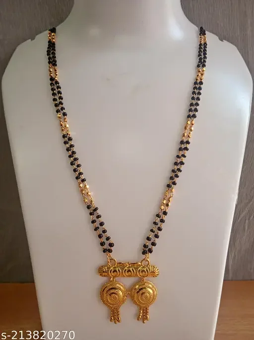 EIT Collection Gold Plated Mangalsutra Combo Set for Women | Traditional Bridal Designer Mangalsutra image 2