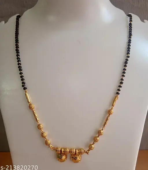 EIT Collection Gold Plated Mangalsutra Combo Set for Women | Traditional Bridal Designer Mangalsutra image 3