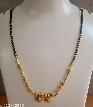 EIT Collection Gold Plated Mangalsutra Combo Set for Women | Traditional Bridal Designer Mangalsutra thumbnail 2