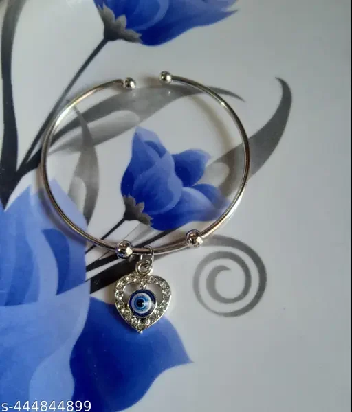 Evil Eye Bracelet for Protection | Adjustable Lucky Bracelet for Women and Girls | Dainty Nazar Charm Jewelry Set image 2