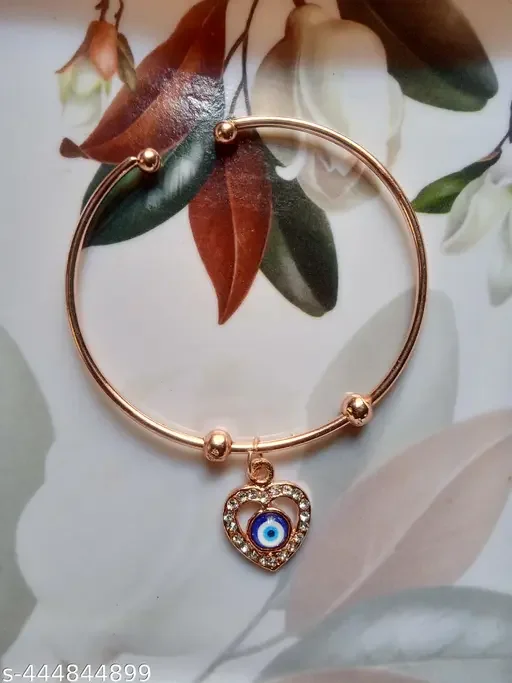 Evil Eye Bracelet for Protection | Adjustable Lucky Bracelet for Women and Girls | Dainty Nazar Charm Jewelry Set image 3