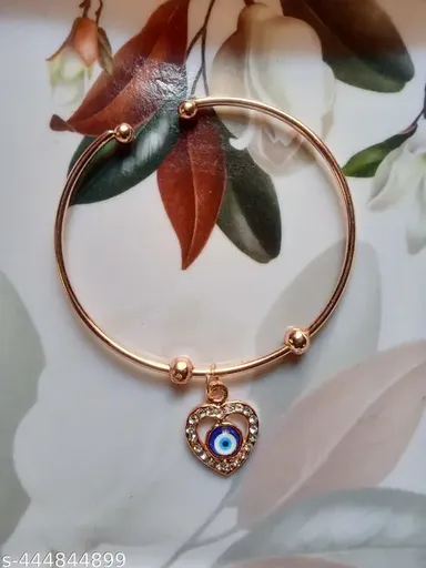 Evil Eye Bracelet for Protection | Adjustable Lucky Bracelet for Women and Girls | Dainty Nazar Charm Jewelry Set thumbnail 2