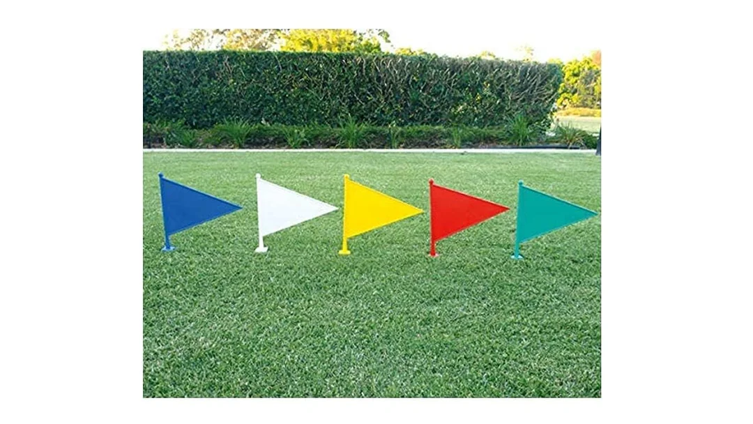 Boundary Flag Set for Sports Marking | Assorted Colours (Pack of 10) image 3