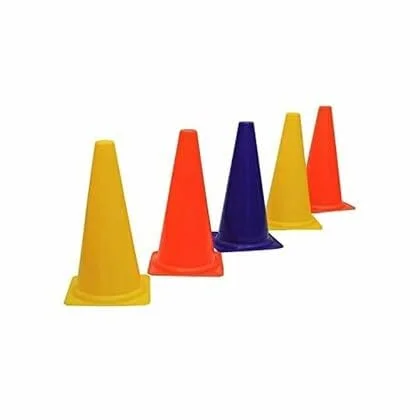 Agility Hurdles Pack of 5 and Marker Cones 6 Inch Pack of 12 |Agility Training Equipment Set for Speed and Field Drills image 1