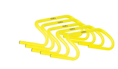 Agility Hurdles Pack of 5 and Marker Cones 6 Inch Pack of 12 |Agility Training Equipment Set for Speed and Field Drills thumbnail 2