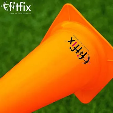 Agility Hurdles Pack of 5 and Marker Cones 6 Inch Pack of 12 |Agility Training Equipment Set for Speed and Field Drills thumbnail 7