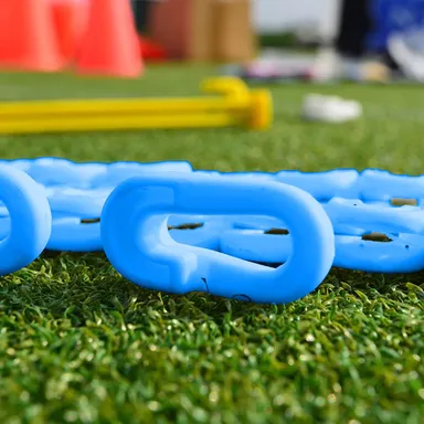 Fitfix® Soccer Goal Net Clips | 80 Pack Blue ABS Plastic Carabiner Clips, Weatherproof Football Goal Net Accessories thumbnail 2