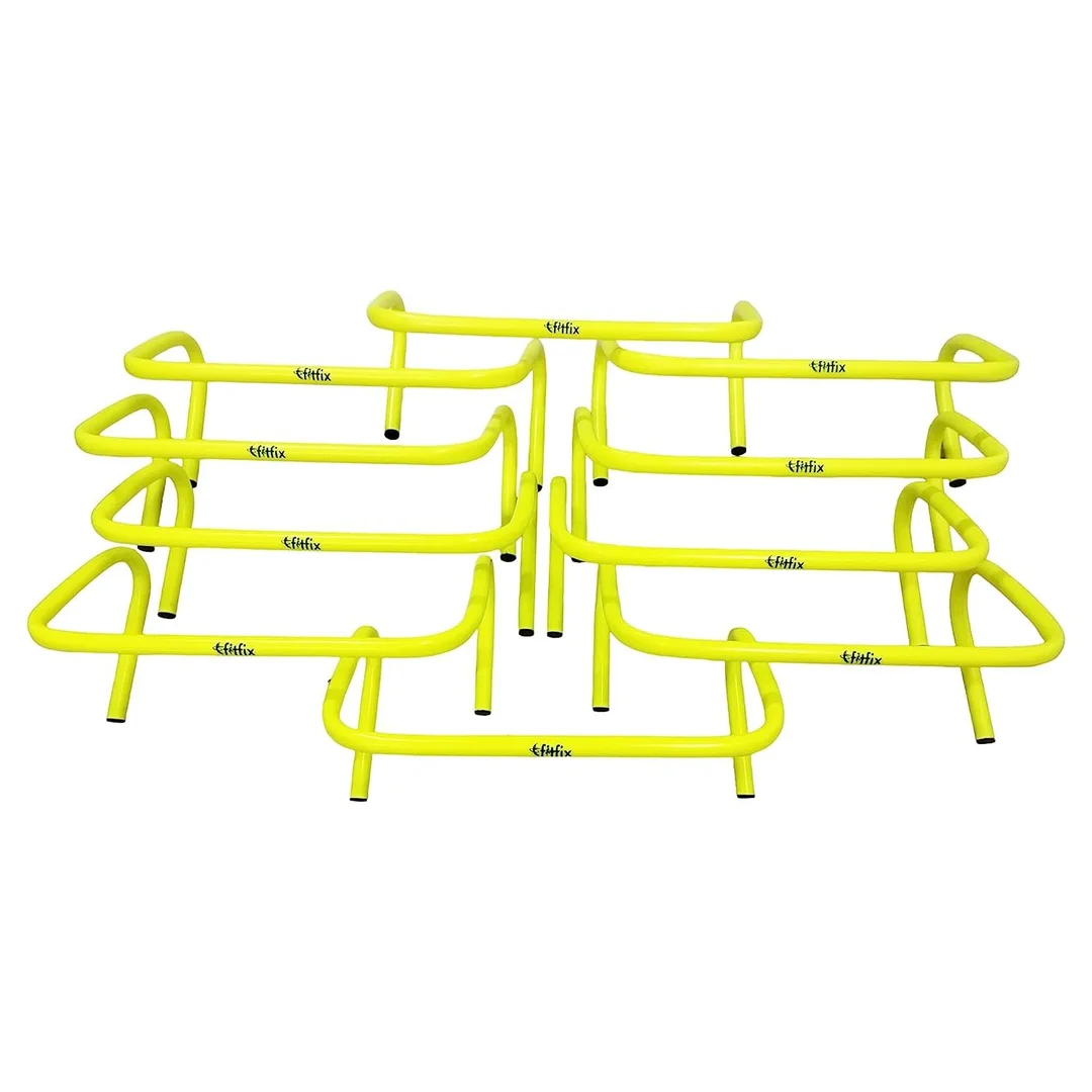 Agility Marker Cone 9 Inch Pack of 12 |Training Hurdles 9 Inch Pack of 10 |Agility Ladder 4 Meter Pack of 1|Sports Training Kit image 7