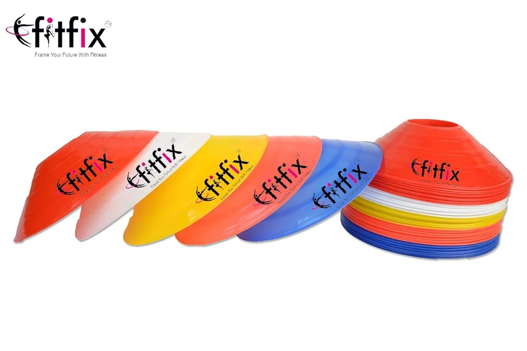 Fitfix® Premium Agility Training Bundle|12-Piece Ring Ladder Set, 4 & 10 Saucer Cones Combo Pack for Agility & Sports Training image 8