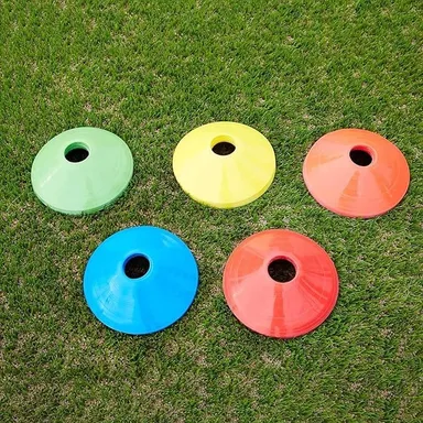 Training Cones and Skipping Rope Combo for Fitness |Marker Cone 6 Inch 6 Pcs |Space Marker Cones 20 Pcs |Skipping Rope 9 Ft thumbnail 4